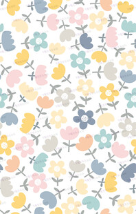 清新花卉图案背景