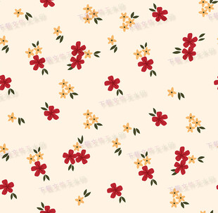 小碎花图案清新花卉纹理
