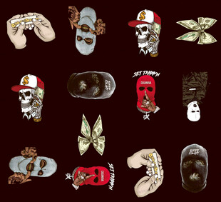 潮流滑板配件及装饰元素