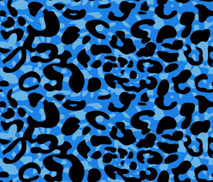 蓝色豹纹图案纹理背景