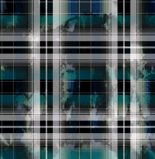 蓝绿色格子图案纹理