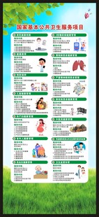 国家基本公共卫生服务项目展架