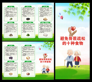 世界骨质疏松日三折页