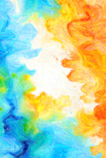 多彩水彩抽象艺术图案