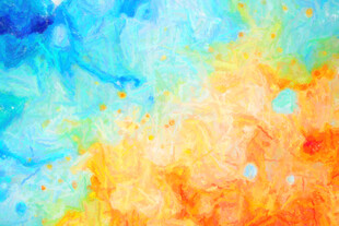 多彩水彩抽象背景画面