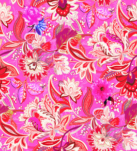 粉色花卉图案背景