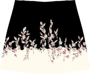 花卉定位裁片设计图片