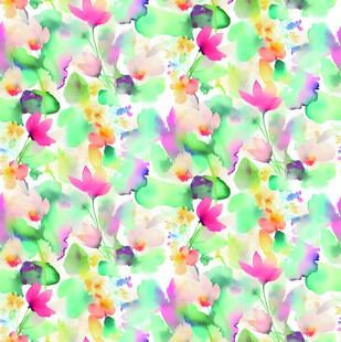 多彩花卉图案背景