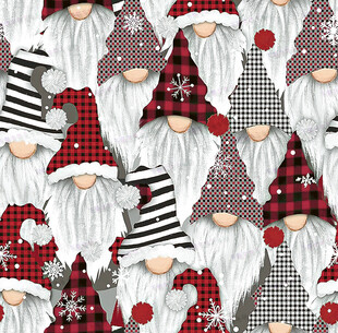 圣诞侏儒图案背景设计素材