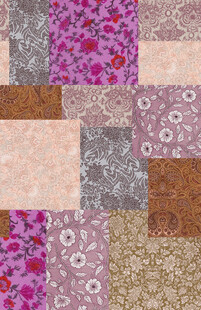 多彩花卉图案布料集合
