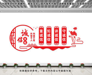 诚信文化墙