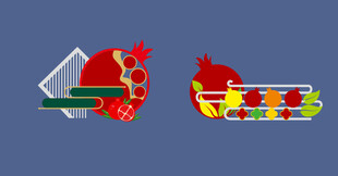 红石榴民族团结景观造型牌