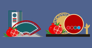 红石榴民族团结景观造型牌