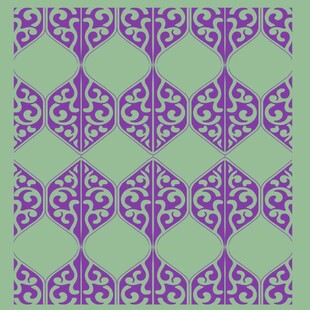 紫色几何花纹图案设计