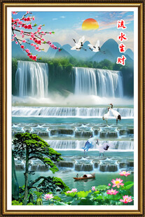 竖幅山水画