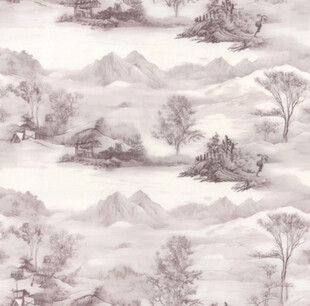 水墨山水风景图案