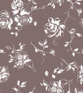 淡紫色底黑玫瑰花纹图案