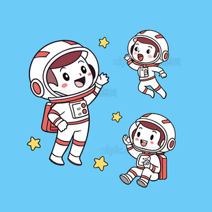 卡通航天员