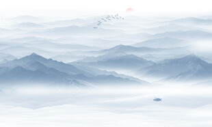 水墨意境山水画