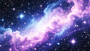 梦幻绚丽星空宇宙景象