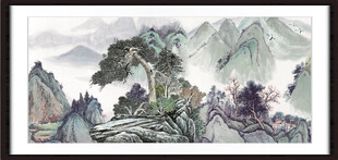 客厅山水画 