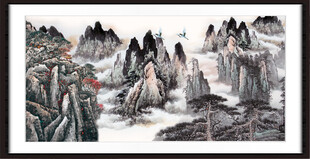 客厅山水画 