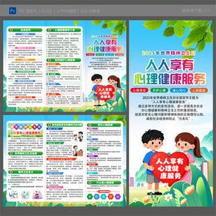 2025年世界精神卫生日三折页