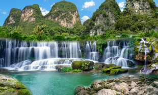 山水风景背景墙