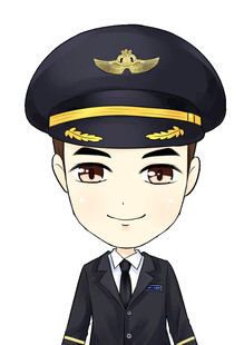 帅气飞行员卡通形象