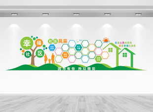 社区风采文化墙