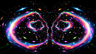 彩色ktv酒吧炫酷装饰画