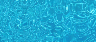 清澈蓝色水波纹理画面