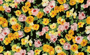 多彩花卉图案背景