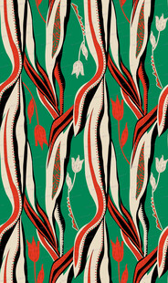 复古几何条纹图案 网纱网布