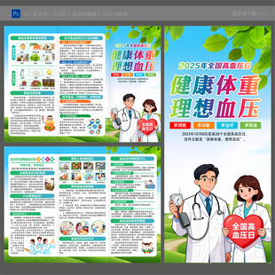 2025高血压日三折页