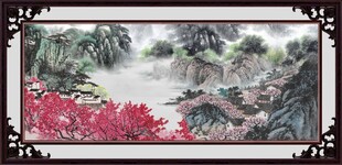 客厅山水画 