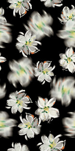 白色花朵抽象图案背景