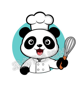 熊猫厨师手持打蛋器