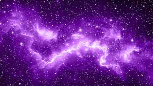 梦幻紫色星空星云宇宙景观
