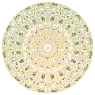 复古风圆形花纹图案设计