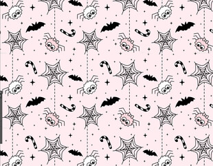 海洋元素无缝图案背景