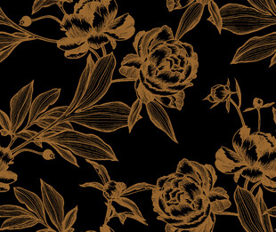 黑金花卉图案背景