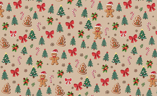 圣诞主题图案背景纸