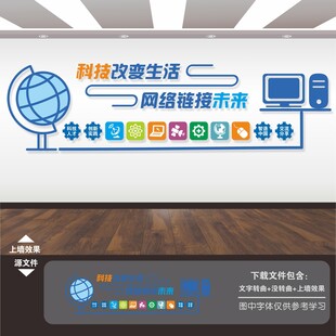 电子阅览室文化墙