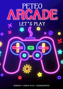 复古街机游戏主题海报