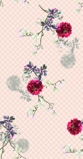 花卉图案背景 清新雅致