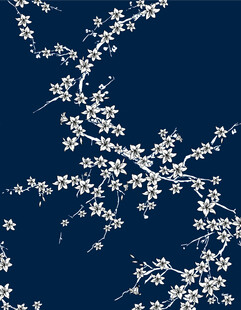 梅花  小碎花  定位花