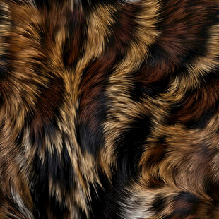 豹纹动物皮毛纹理特写