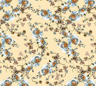 复古花卉图案背景