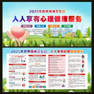 世界精神卫生日宣传栏